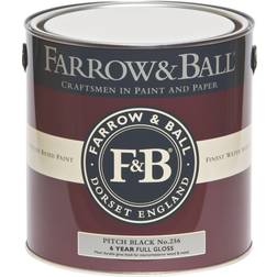 Farrow & Ball No.256 Holzfarbe Pitch Black 2.5L