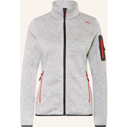 CMP Knit Fleece Jacket - Argento/Campari