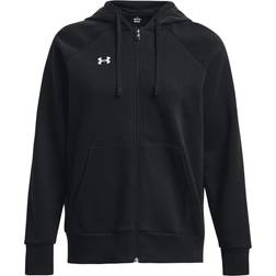 Under Armour Rival Fleece Full-Zip Hoodie - Black/White