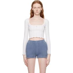 Alexander Wang White Hardware Sleeve T-Shirt