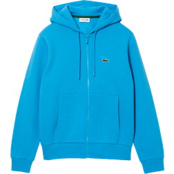 Lacoste Men's Kangaroo Pocket Fleece Zipped Sweatshirt - Blue