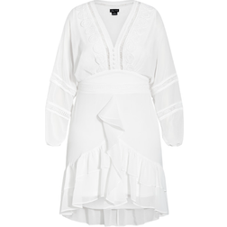 City Chic Sweetheart Dress - Ivory