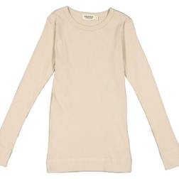 MarMar Grey sand modal rib bluse Beige år/110