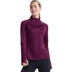 2XU Ignition 1/4 Zip Løbetrøje Dame Bordeaux