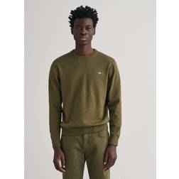 Gant Herr Classic crew neck bomullströja Grön