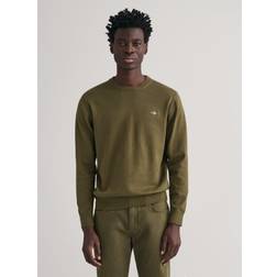 Gant Herre Classic crewneck sweater bomuld Grøn