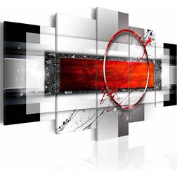 Artgeist Carmine missile print Billede 100x100cm