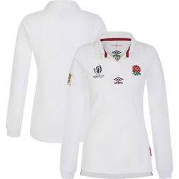 England Rugby World Cup 2023 Home Classic Long Sleeve Jersey White Womens