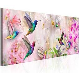 Artgeist Colourful Hummingbirds Narrow Billede