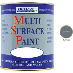 Bedec Multi Surface Paint Matt Dark Grey 0.75L