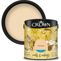 Crown & Ceilings Emulsion Wall Paint Pale Gold 2.5L