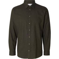 Selected Homme Slhslimowenflannel Shirt LS Noos Herr Långärmade Skjortor