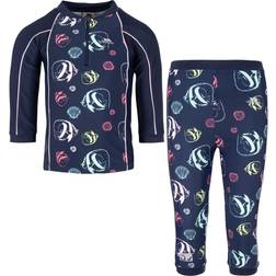 Trespass kids piece swimwear costume smiley