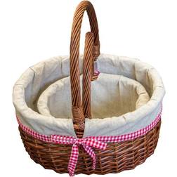 RED HAMPER Hamper S036/HOME of 2 Lined Hollander Shopping Basket