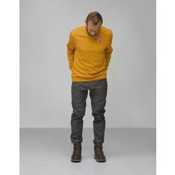 Fjällräven Mens 1960 Logo Badge Sweater - Orange