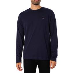 Gant T-shirt Lange Mouw - Bleu