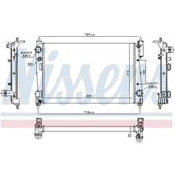 Kühler, Motorkühlung Nissens 61915
