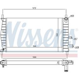 Kühler, Motorkühlung Nissens 62085A