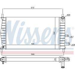 Nissens Kühler, Motorkühlung Nissens 62085A