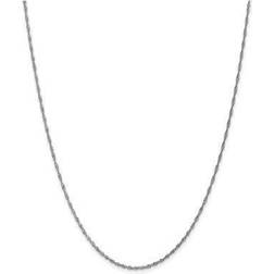 Primal Gold Karat White 1.4mm Singapore Chain Anklet