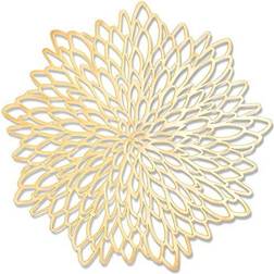 Juvale Gold Leaf Place Mat Gold (36.5x36.5cm)