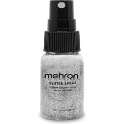 Mehron Silver Glitter Spray Gray One-Size