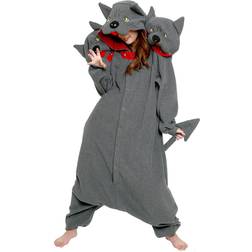 Sazac Cerberus Adult Kigurumi Costume Gray/Red