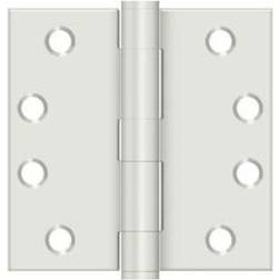 Deltana S44HD Square Corner Plain Bearing Mortise Hinge Prime Coated