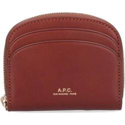 A.P.C. Demi Lune Mini Wallet - Brown