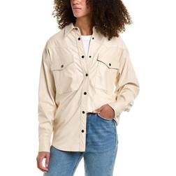 Isabel Marant Off-white Berny Faux-leather Shirt