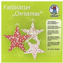 Ursus Faltblätter "Christmas" 15 x 15 cm