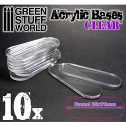 25x70mm oval und transparent Acryl Basen