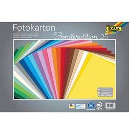 folia Fotokarton farbsortiert 300 g/qm 25 Bogen