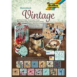 Folia folia Motivblock Vintage farbsortiert 270 80 g/qm 26 St
