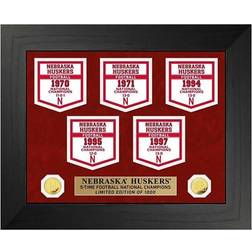 Highland Mint University of Nebraska Cornhuskers National Champions Deluxe Banner Collection