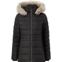 Tommy Hilfiger Faux Fur Hood Down-Filled Jacket BLACK