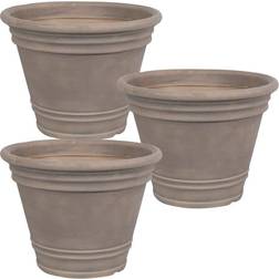 Sunnydaze Decor Franklin Polyresin UV-Resistant Flower Pot Planter