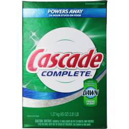 Cascade complete, powder dishwasher detergent, fresh scent