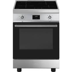 Smeg induktionsspis C6IMXT2 Rostfritt stål, Grå