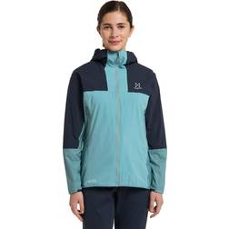 Haglöfs Women's L.I.M Alpha Hood Regenjacke Damen Frost blue Tarn blue