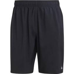 adidas Solid CLX Classic-Length Badeshorts - Black/Lucid Lemon
