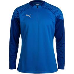 Puma Men's Team Cup Training 1/4 Zip Top - Electric Blue Lemonade