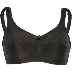 Sassa Soft Bra Jaqcuard Plain - Black