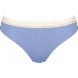 Sloggi Go Ribbed Tai Briefs 2 Pack - Purple Cotton