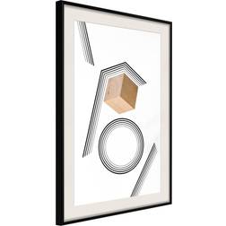 Artgeist Inramad Tavla Cube in a Trap 30x45 Poster