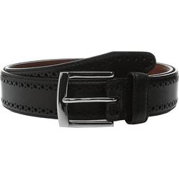 Johnston & Murphy Men's Perfed-Edge Belt Black