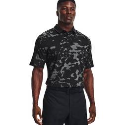 Under Armour Iso-Chill Charged Camo Mens Golf Polo, BLACK 001