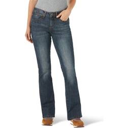 Wrangler Aura Omedelbart Slimmande Bootcut Jeans - Kvinnor