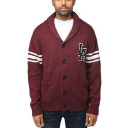 XRay Men's Shawl Collar Cardigan Burgundy