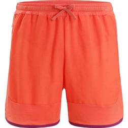 Icebreaker Sporthose ZoneKnit - Orangerot/Schwarz